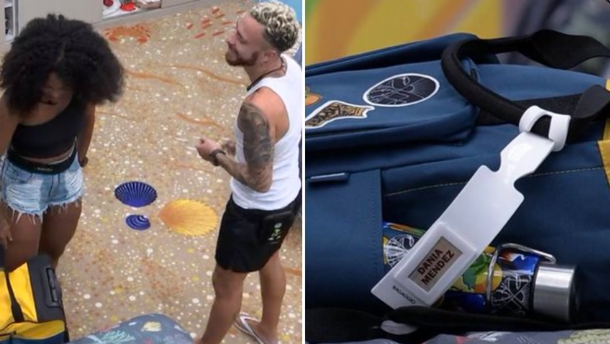 Escondidos, Fred e Marvvila mexem nas malas de Dania Mendez; vídeo