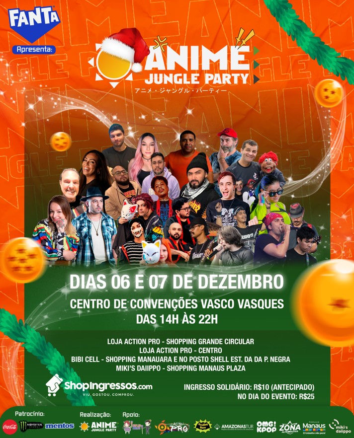 Anime Jungle Party – Edição de Natal acontece neste final de semana em Manaus