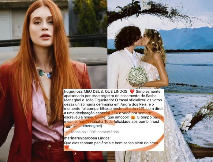 Marina Ruy Barbosa comenta casamento de Sasha e fãs apontam indireta ao ex