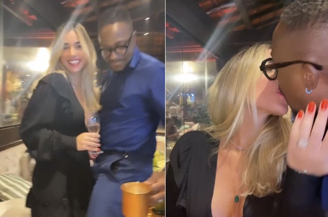 Mumuzinho e mulher se reconciliam e falam em novo casamento na festa de Viviane Araújo