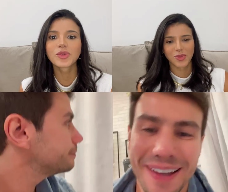 Jakelyne Oliveira e Mariano exibem resultado de plástica no nariz 