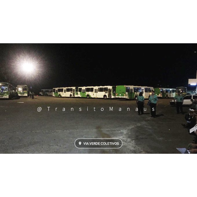 Ônibus começam a circular normalmente em Manaus