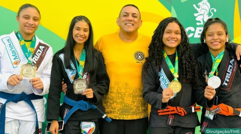 Atletas do 'Manaus Olímpica' vencem mais 11 medalhas no Brasileiro de Jiu-jitsu