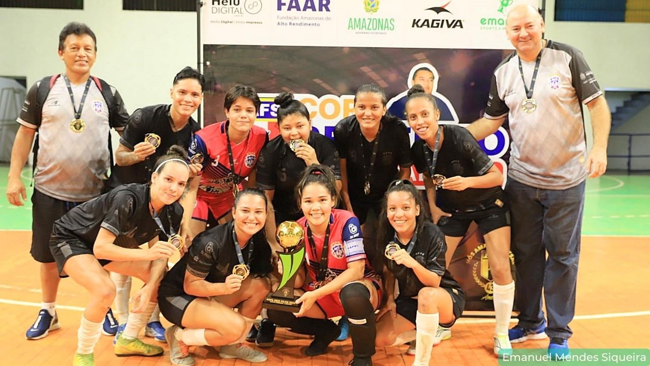 Amazonas FC retorna às quadras e fatura Copa Reis Filho de Futsal Adulto Feminino