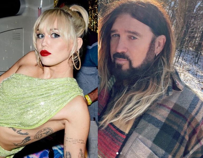 Pai de Miley Cyrus xinga filha durante briga com ex-mulher: "aquele demônio é uma vadi*"