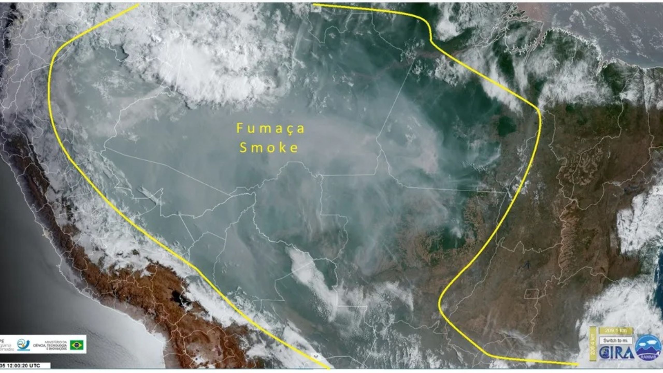 Início de setembro é marcado por fumaça de queimadas na Amazônia