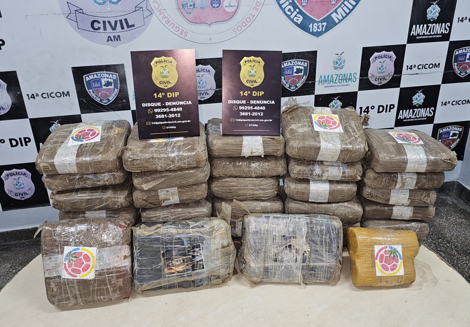 Motorista é preso ao ser flagrado com 34 Kg de drogas avaliados em R$ 110 mil em Manaus