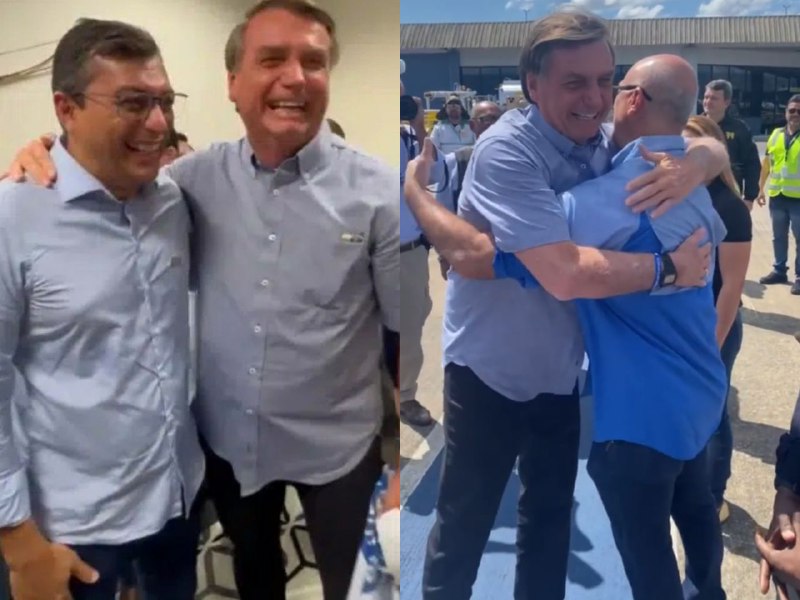 Vídeo: Bolsonaro chega em Manaus para motociata e evento evangélico