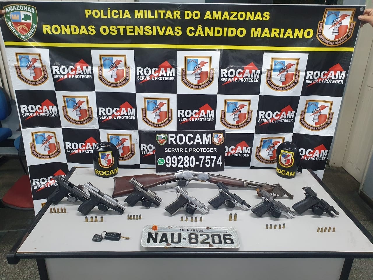 Foragido da Justiça é preso com rifle em Manaus 