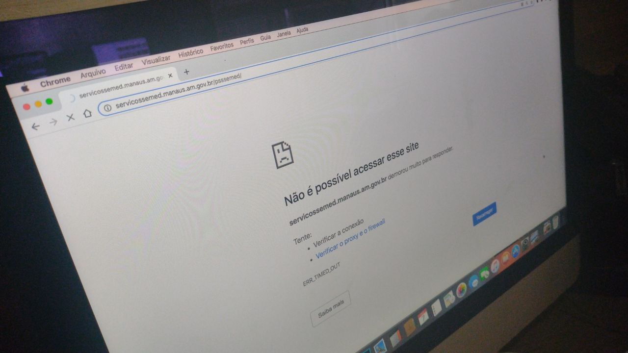 Site para inscrição de PSS da Semed passa por instabilidade em Manaus