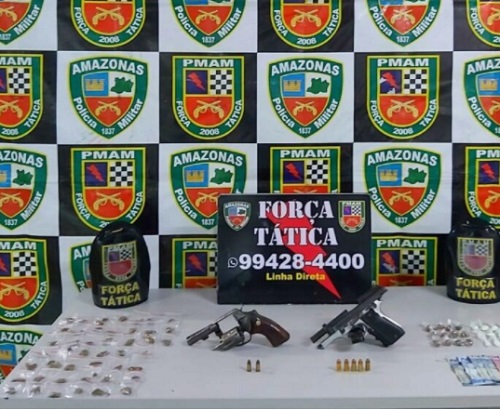 Polícia prende 35 pessoas e apreende 25 armas no fim de semana em Manaus