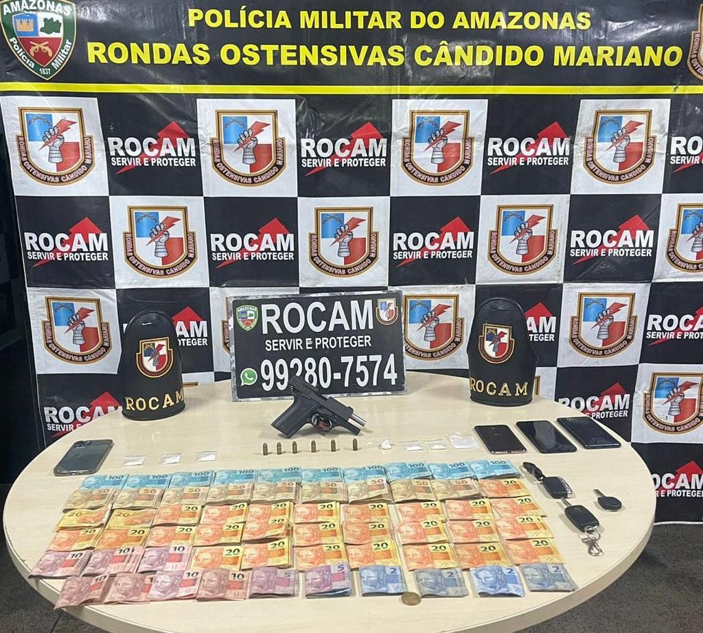 Trio é preso com drogas durante 'festinha' em motel de Manaus