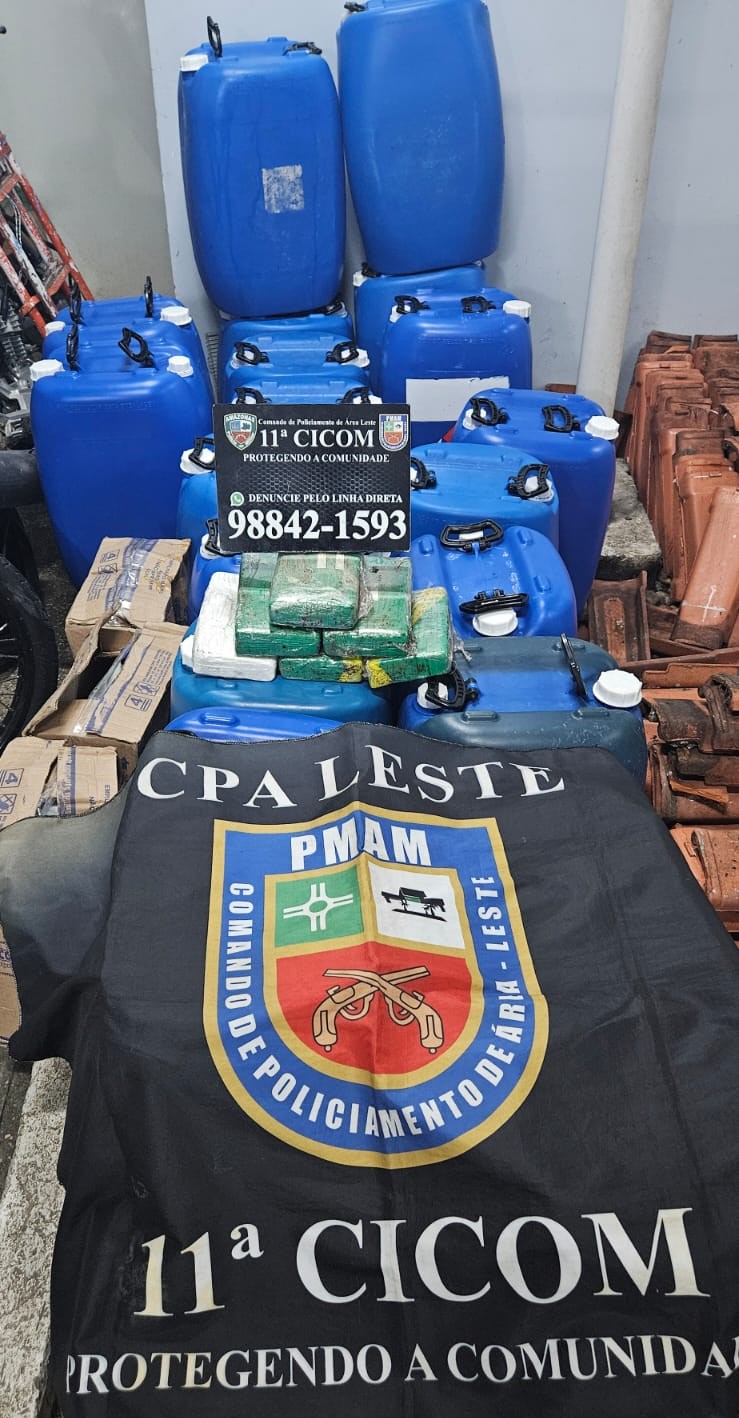 PM estoura laboratório de drogas e apreende carga de substâncias químicas no Coroado
