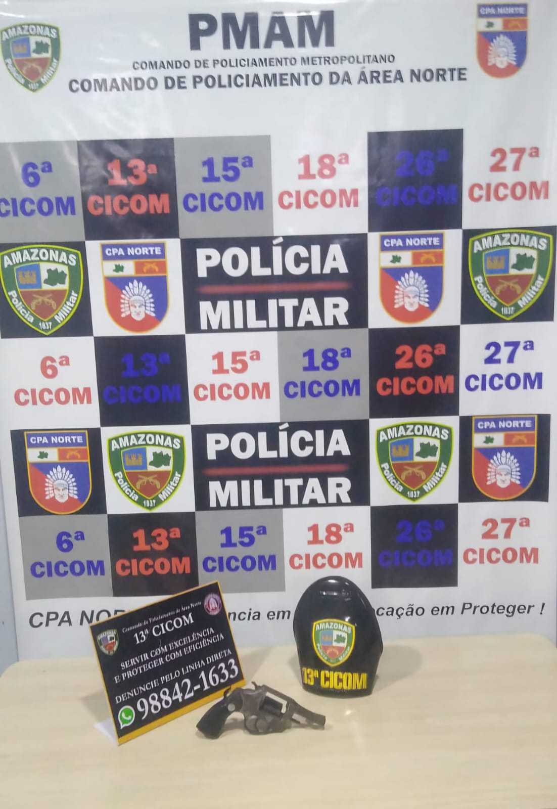 Trio é preso por cometer assaltos na comunidade Fazendinha