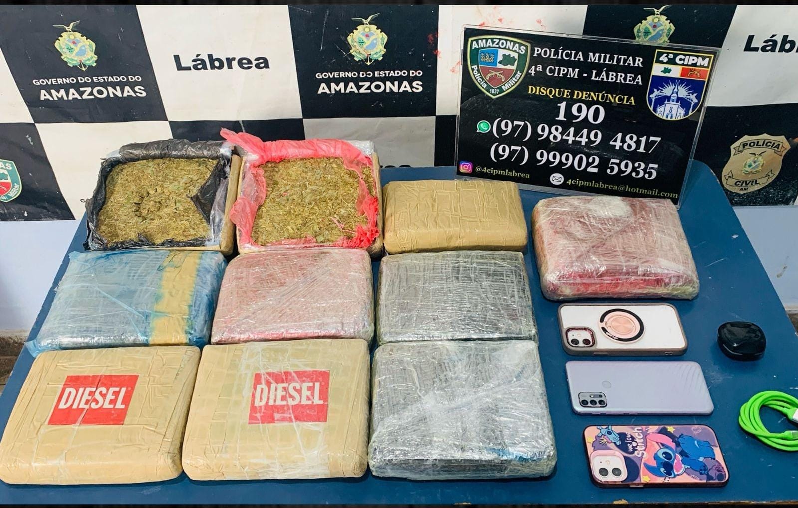 Mulheres são presas com drogas escondidas em edredons no terminal de Lábrea