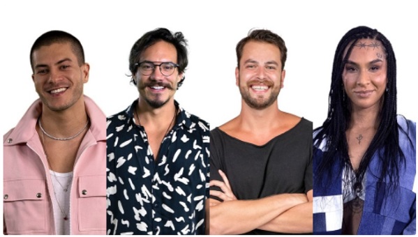 Arthur, Eliezer, Gustavo e Lina disputam paredão falso no BBB22