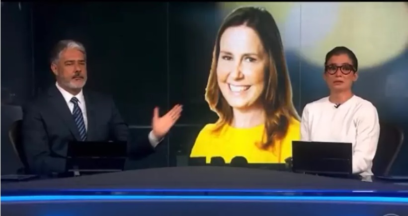 Abalada, Renata Vasconcellos chora com homenagem à Susana Naspolini no Jornal Nacional