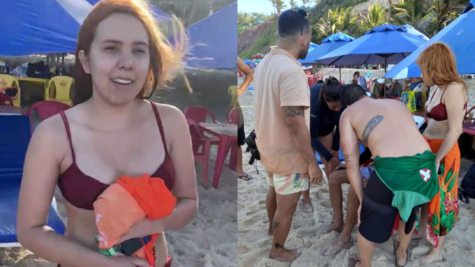 Policiais do Amazonas salvam casal de afogamento em praia no Rio Grande do Norte