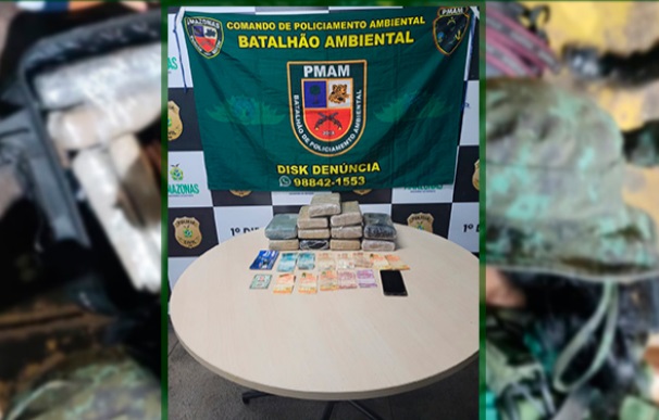 Maconha avaliada em mais de R$ 31 mil é apreendida no Amazonas