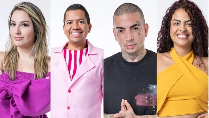 Amanda, Bruno, Guimê e Paula estreiam em paredão quádruplo no BBB23