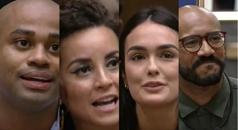 Cezar, Domitila, Larissa e Ricardo disputam paredão no BBB23