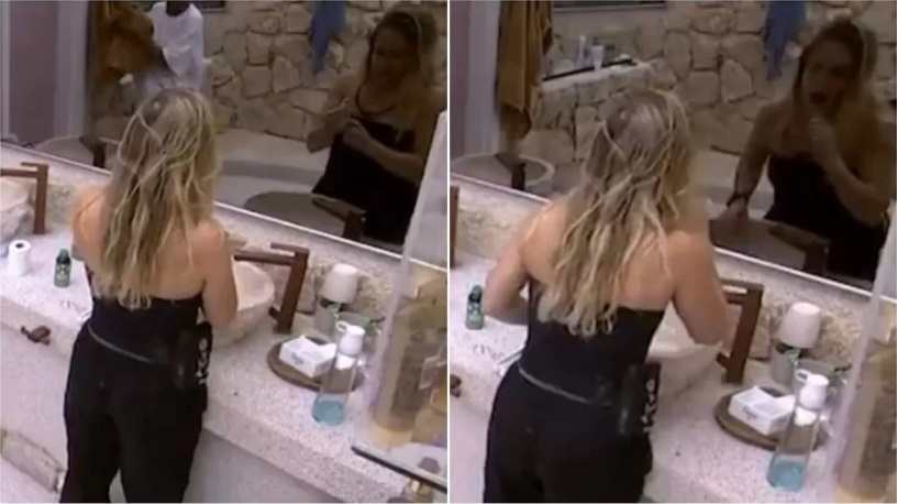 Bruna grita ao encontrar pentelho em escova de dente