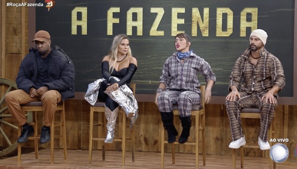 Kally, Nadja Radamés e Tonzão estão na roça de A Fazenda