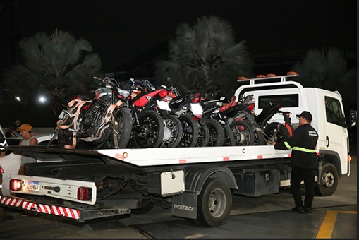 Mais de 90 motos são apreendidas durante fiscalização do Detran no Natal em Manaus