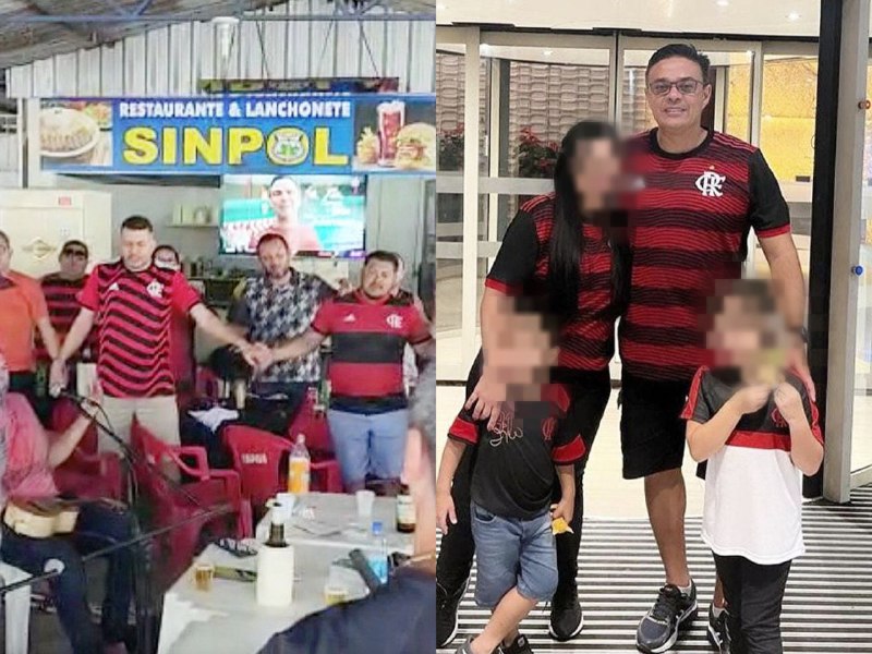 Amigos de farda e time, flamenguistas oram por família de delegado do Amazonas morto em Belém