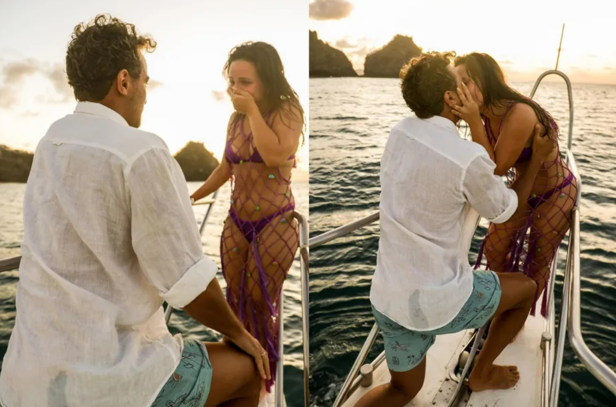 Larissa Manoela é pedida em casamento por André Luiz Frambach em Fernando de Noronha; Veja fotos