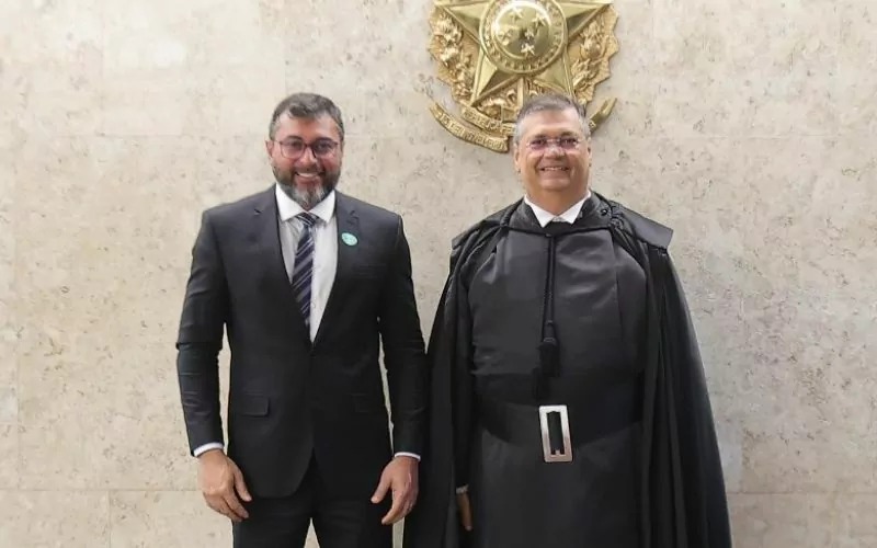 'Sabedoria e sucesso', deseja Wilson Lima durante posse de Flavio Dino no STF