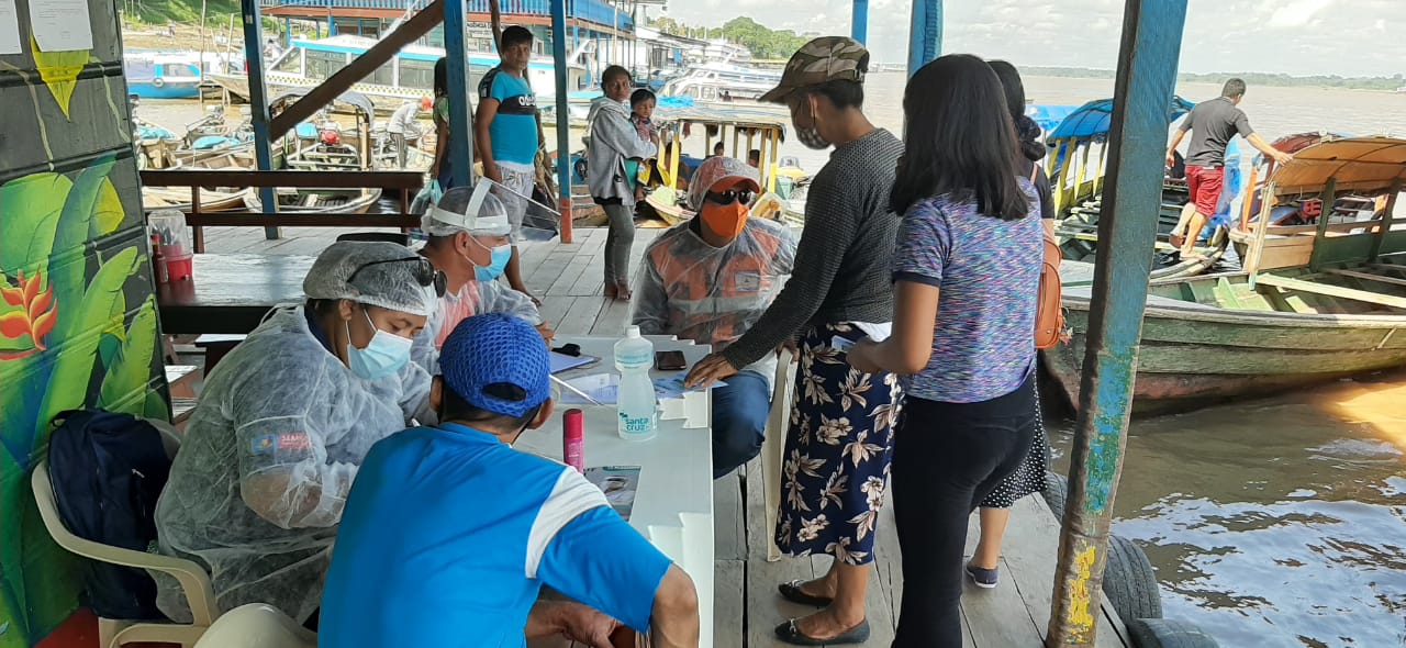 Tabatinga, no Amazonas, retoma barreira após novo surto de covid no Peru