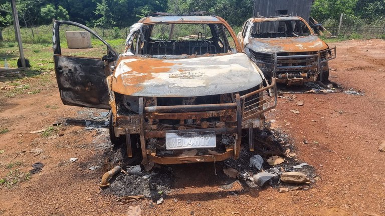 PF mira suspeitos de desmatar área de conservação ambiental e incendiar viaturas no Amazonas