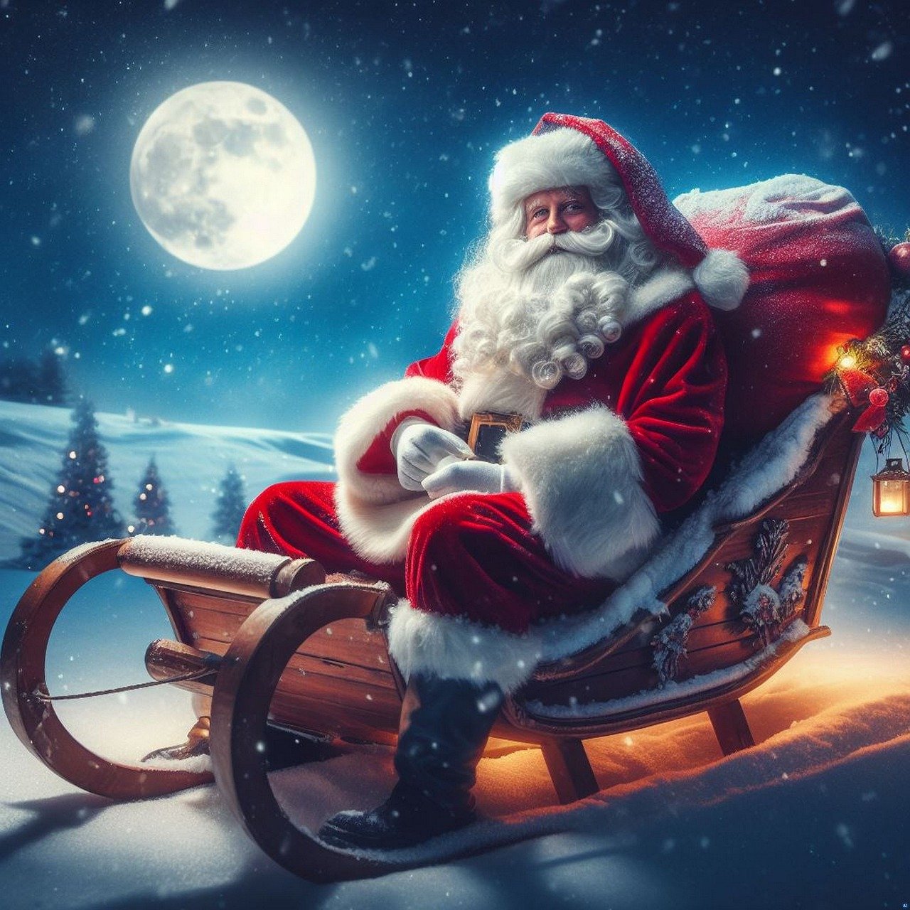 Papai Noel chega à Zona Sul de Manaus a bordo de Fusca clássico