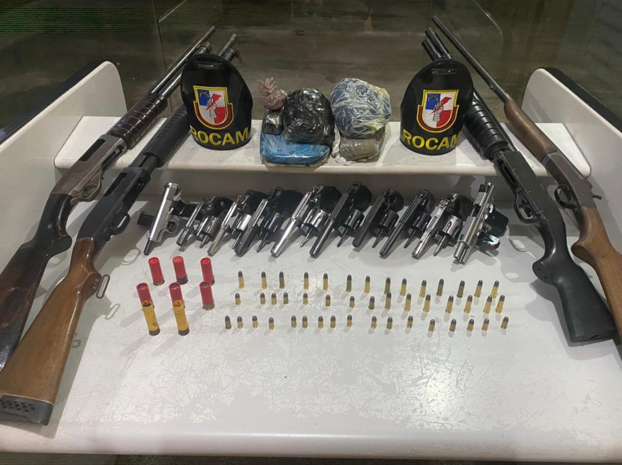 186 armas de fogo foram retiradas de criminosos no Amazonas em março