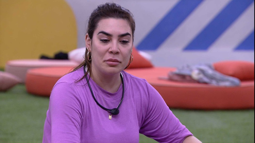 No paredão e revoltada, Naiara diz que irá se vingar de Jade Picon se ganhar prova