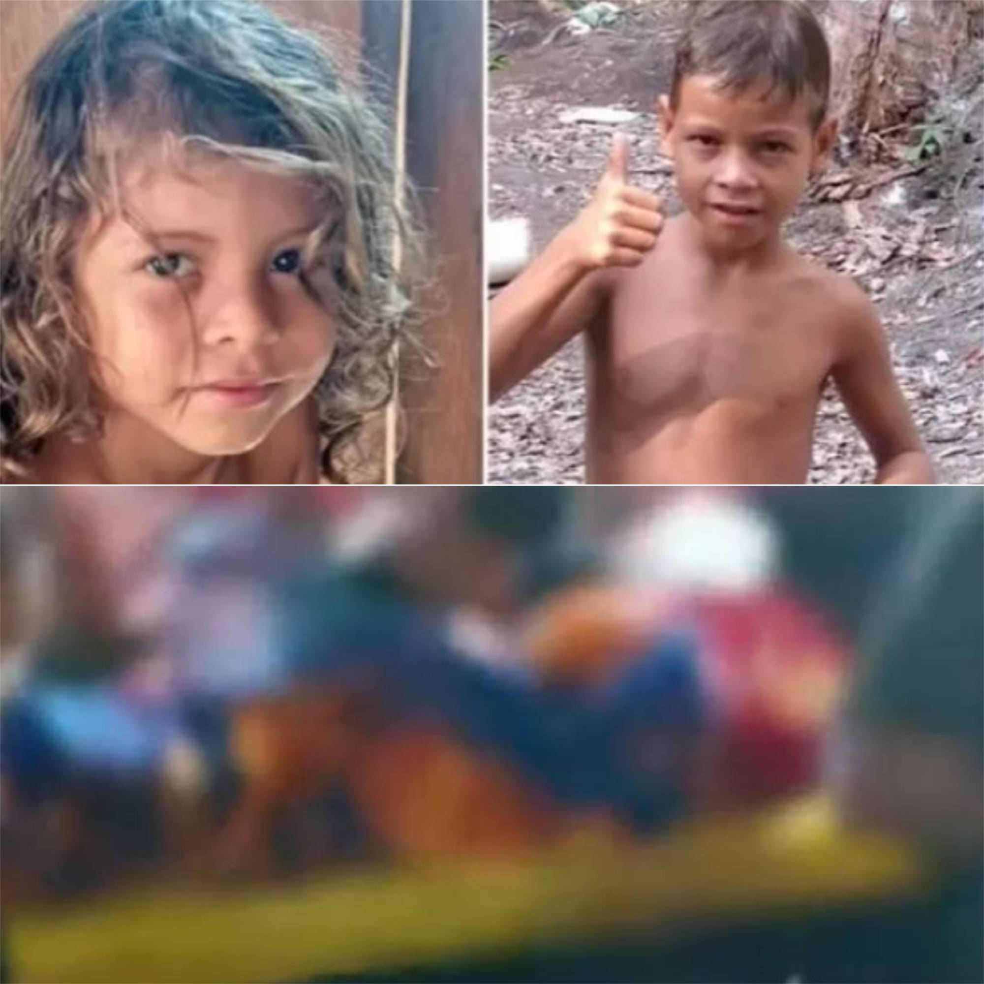 Crianças que ficaram perdidas na mata são transferidas para hospital em Manaus