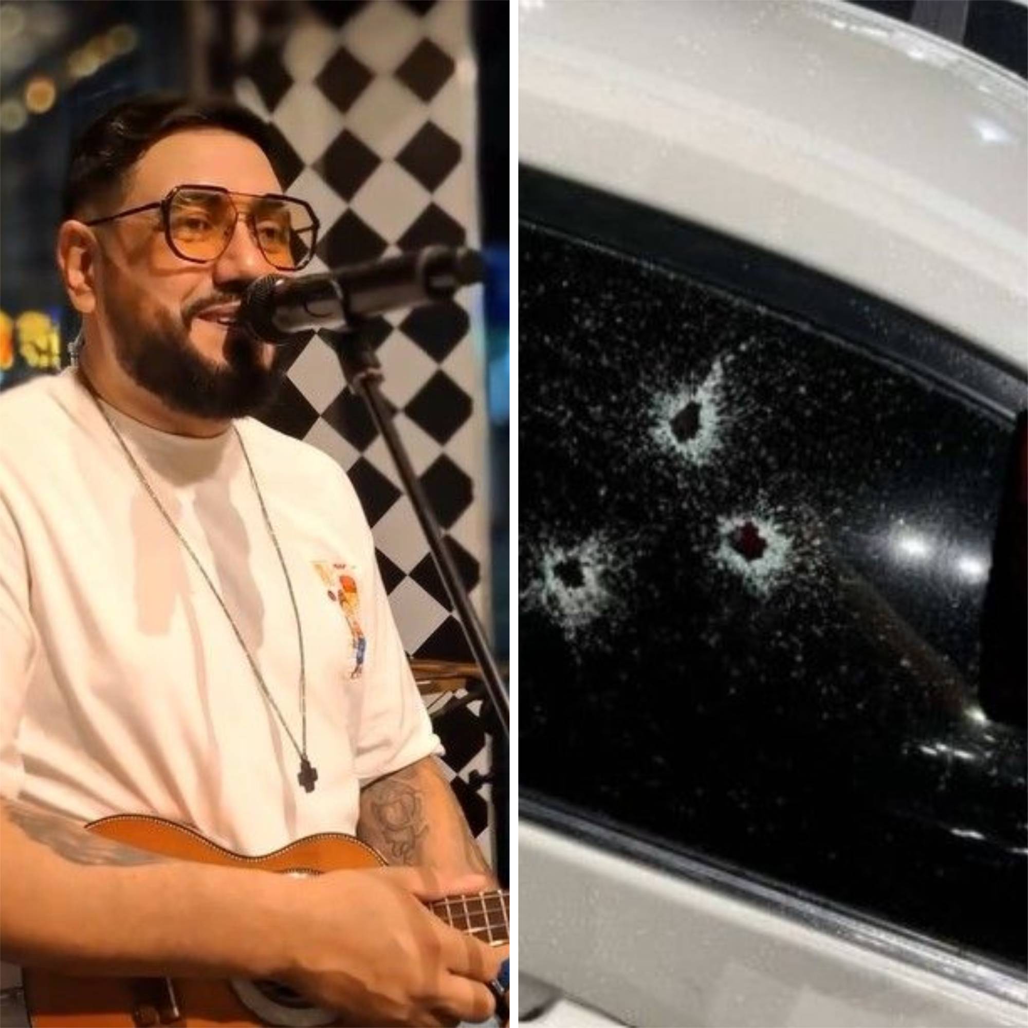 Cantor Dubarranco e filha de 4 anos são baleados dentro de carro em Manaus