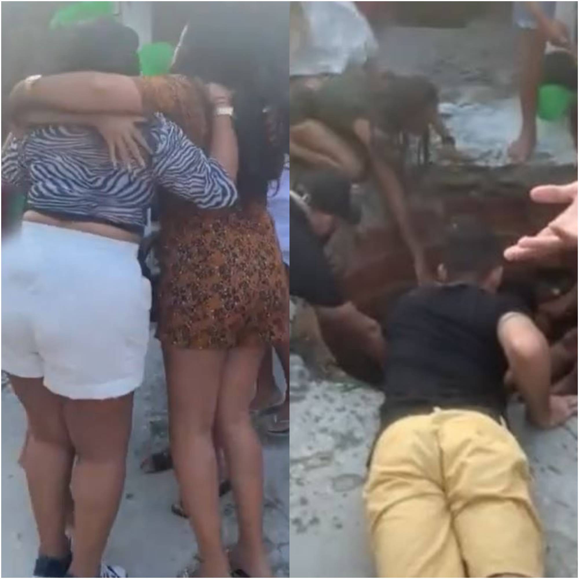 Mulheres desabam dentro de fossa enquanto dançavam em festa; Veja vídeo