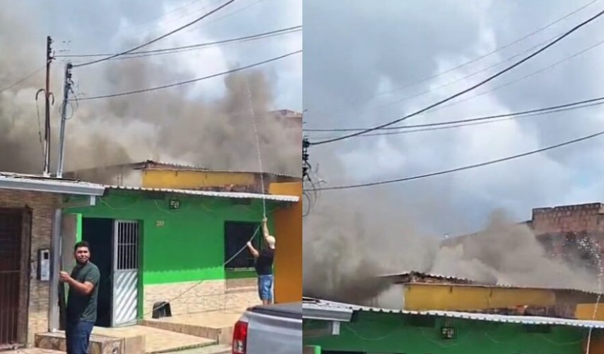Família acusa filha de causar incêndio que destruiu casa de idosa no Mutirão