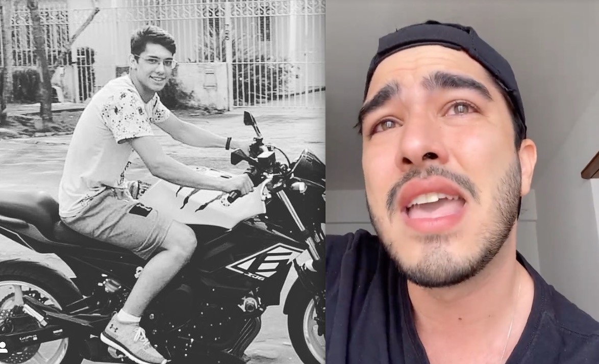 Ator de ‘O Menino Que Matou Meus Pais’ chora morte do primo youtuber em Manaus
