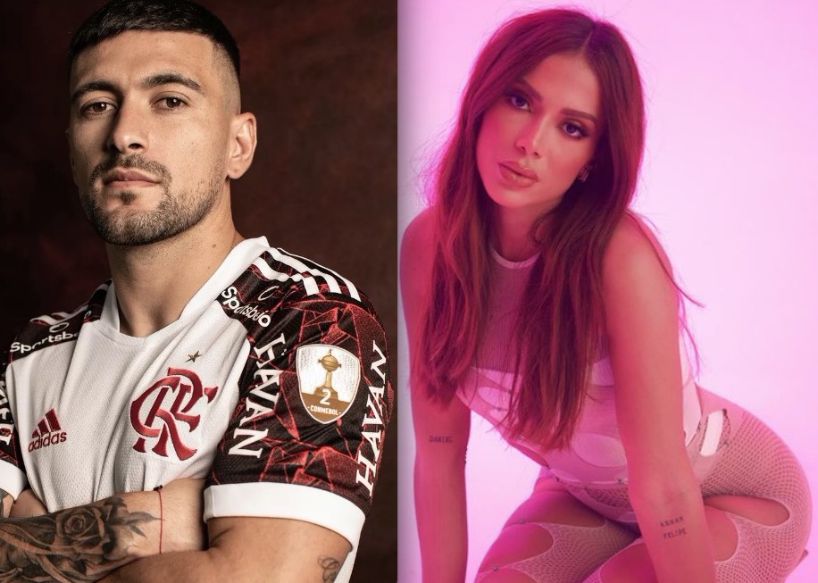 Anitta e Arrascaeta passam a se seguir no Instagram após cantora paquerar jogador