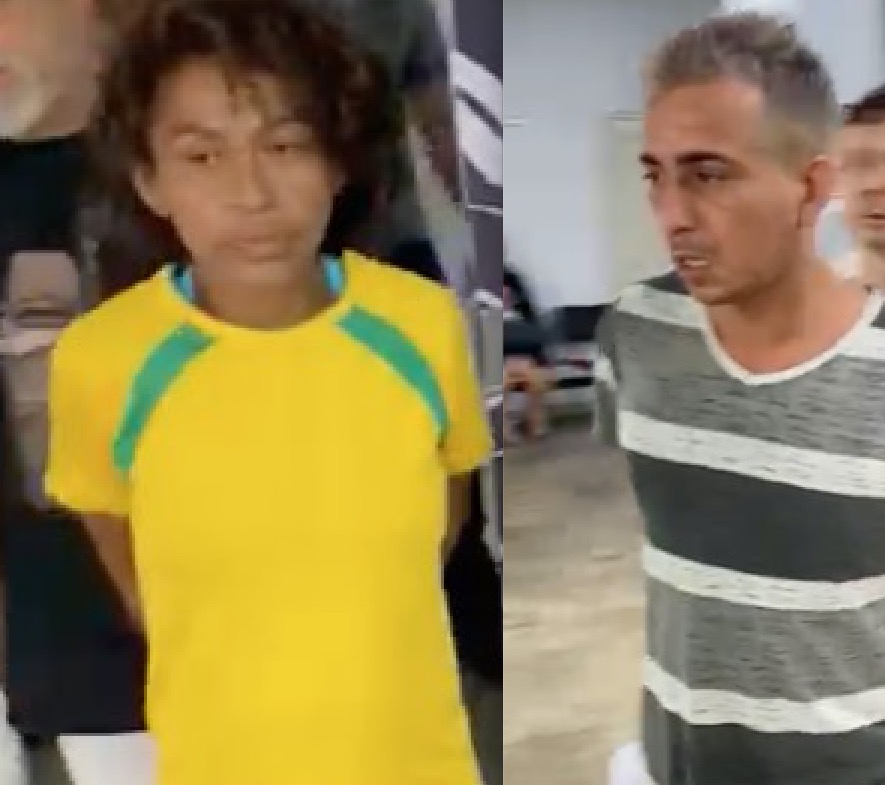 Casal suspeito de estrangular mulher com fio dentro de carro no Centro de Manaus é preso