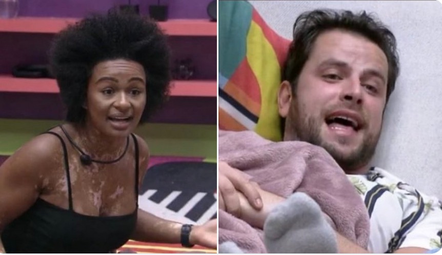 Natália e Gustavo batem boca e brother afronta: 'Na tua casa tu faz o que quiser, aqui não'