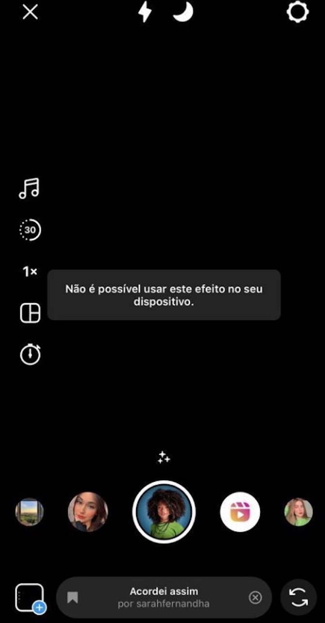 Filtros do Instagram param de funcionar e usuários são obrigados a mostrar rosto natural