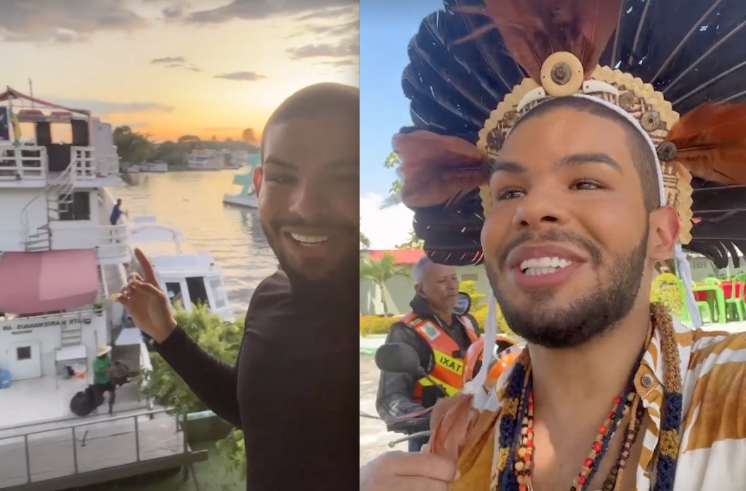 Vyni realiza sonho de conhecer Parintins após exaltar festival durante o BBB22