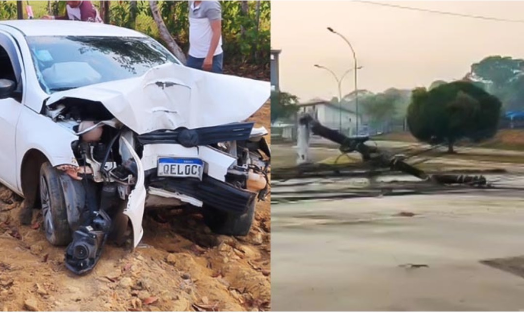 Motorista que derrubou 4 postes em Manaus dormiu ao volante após 14h de trabalho
