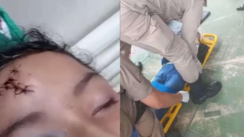 Aluna de 8 anos é internada com fratura no crânio após portão de escola cair sobre ela