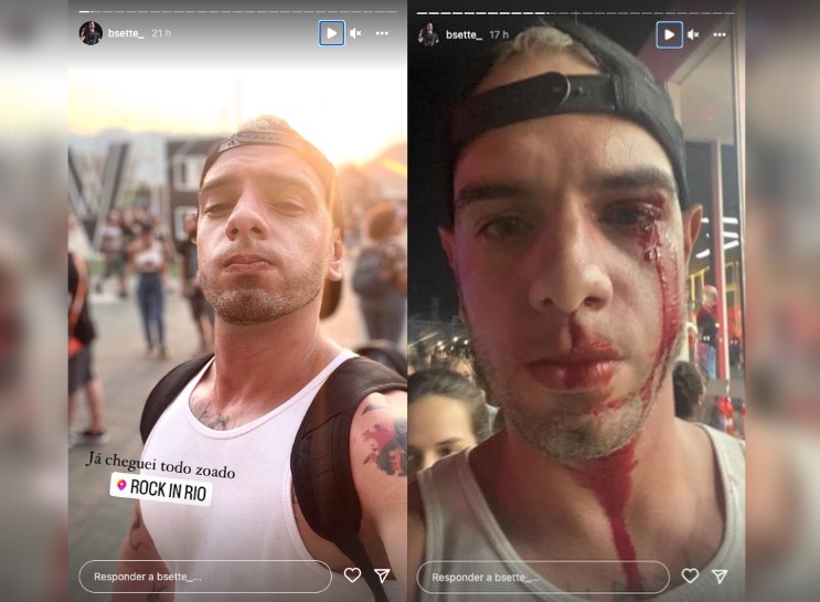 Fotógrafo leva soco após esbarrar em menina durante show no Rock in Rio