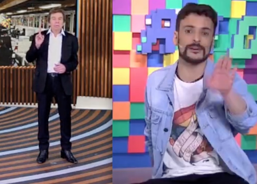 Jornalista se irrita com Nelson Rubens ao vivo: 'tá me interrompendo'